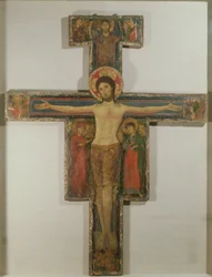 Die Kreuzigung mit der Jungfrau Maria und St. Johannes